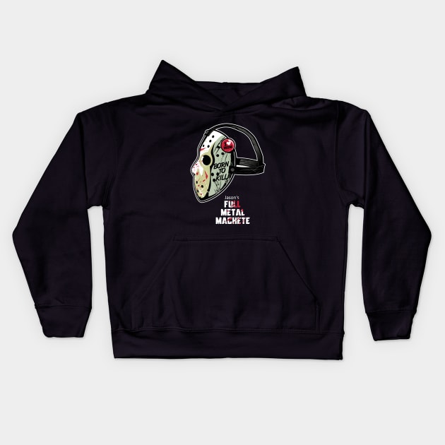 Full Metal Machete Kids Hoodie by JayHai